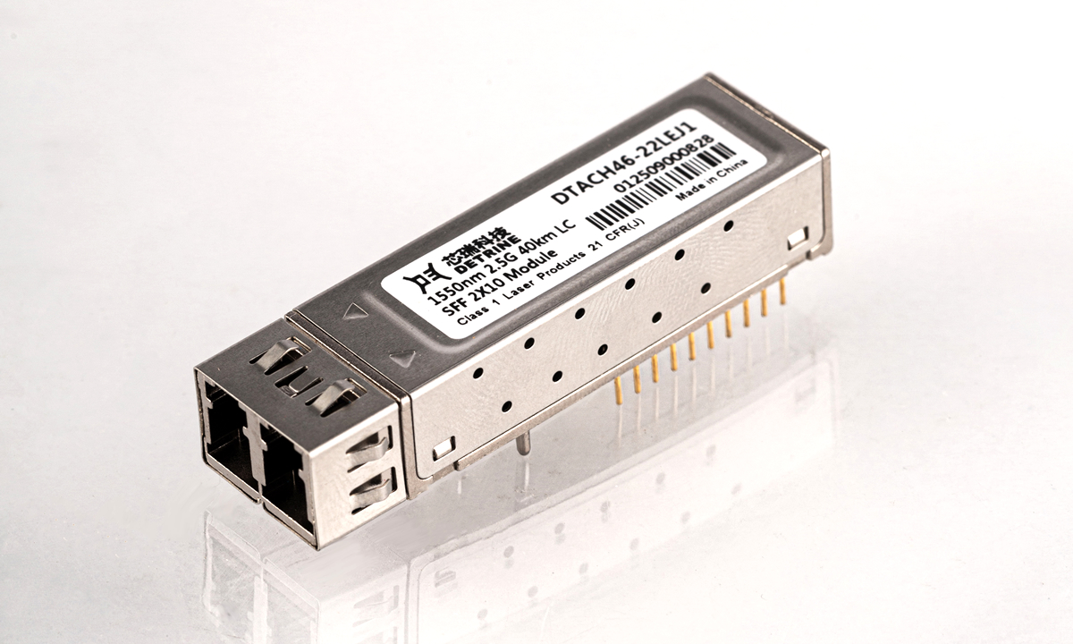 SFF 2x10 single/dual fiber flexible output digital optical transceiver module
