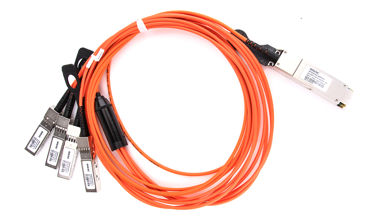 40G QSFP optical transceiver module + to 4xSFP+ high-speed cable