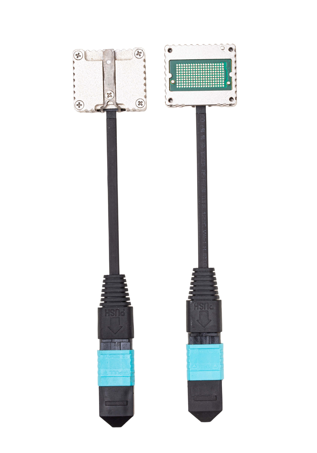 Gecko Structure tail fiber interchangeable parallel optical Transceiver